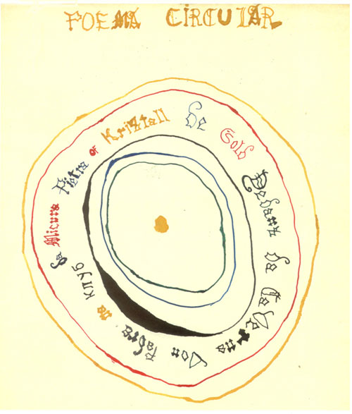 "Poema Circular", do livro "Poemas" - 1984